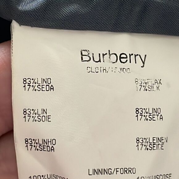 Burberry Gray Silk Blend Pencil Skirt - Picture 4 of 5